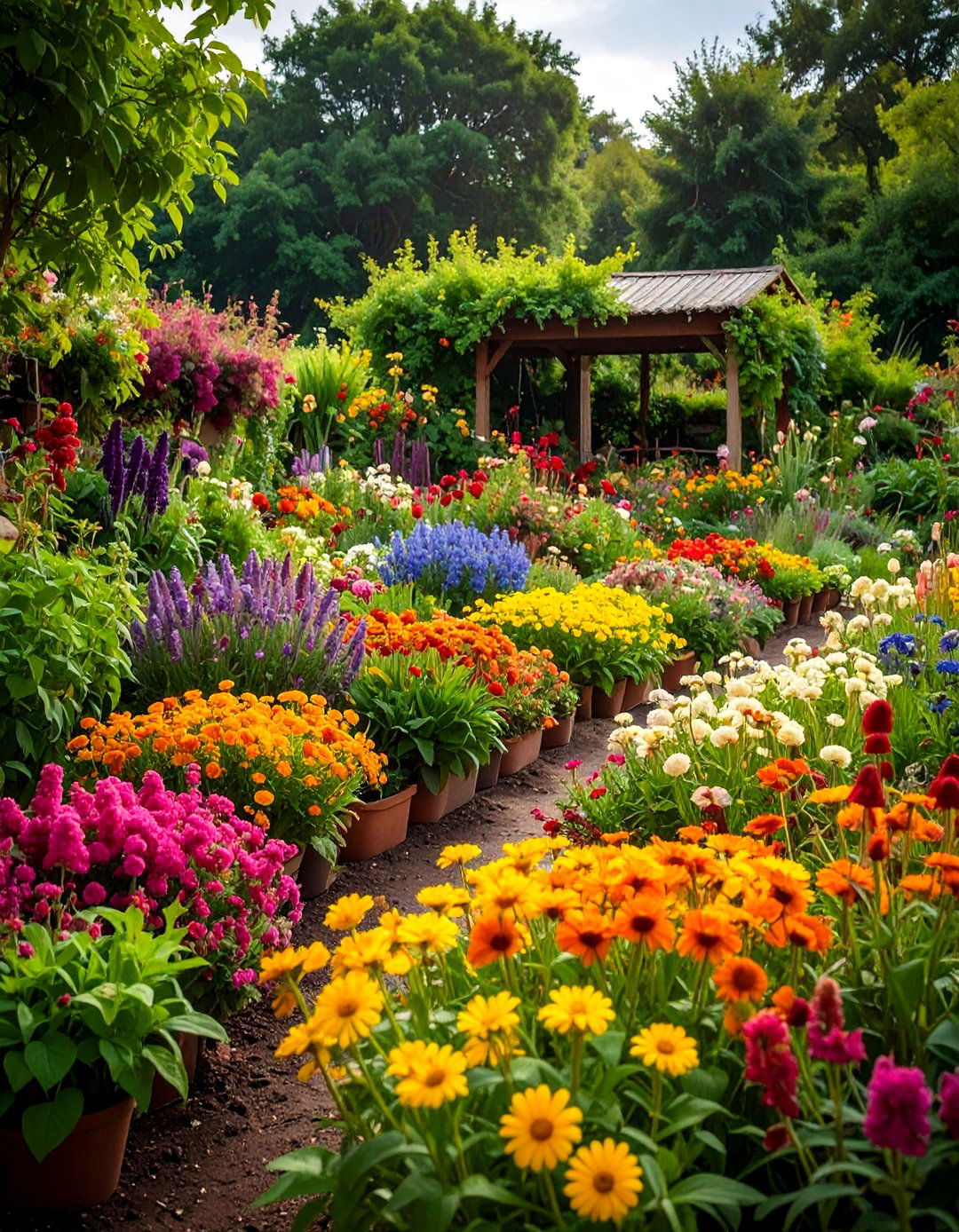 Dye Plant Color Garden - 24 School Garden Ideas