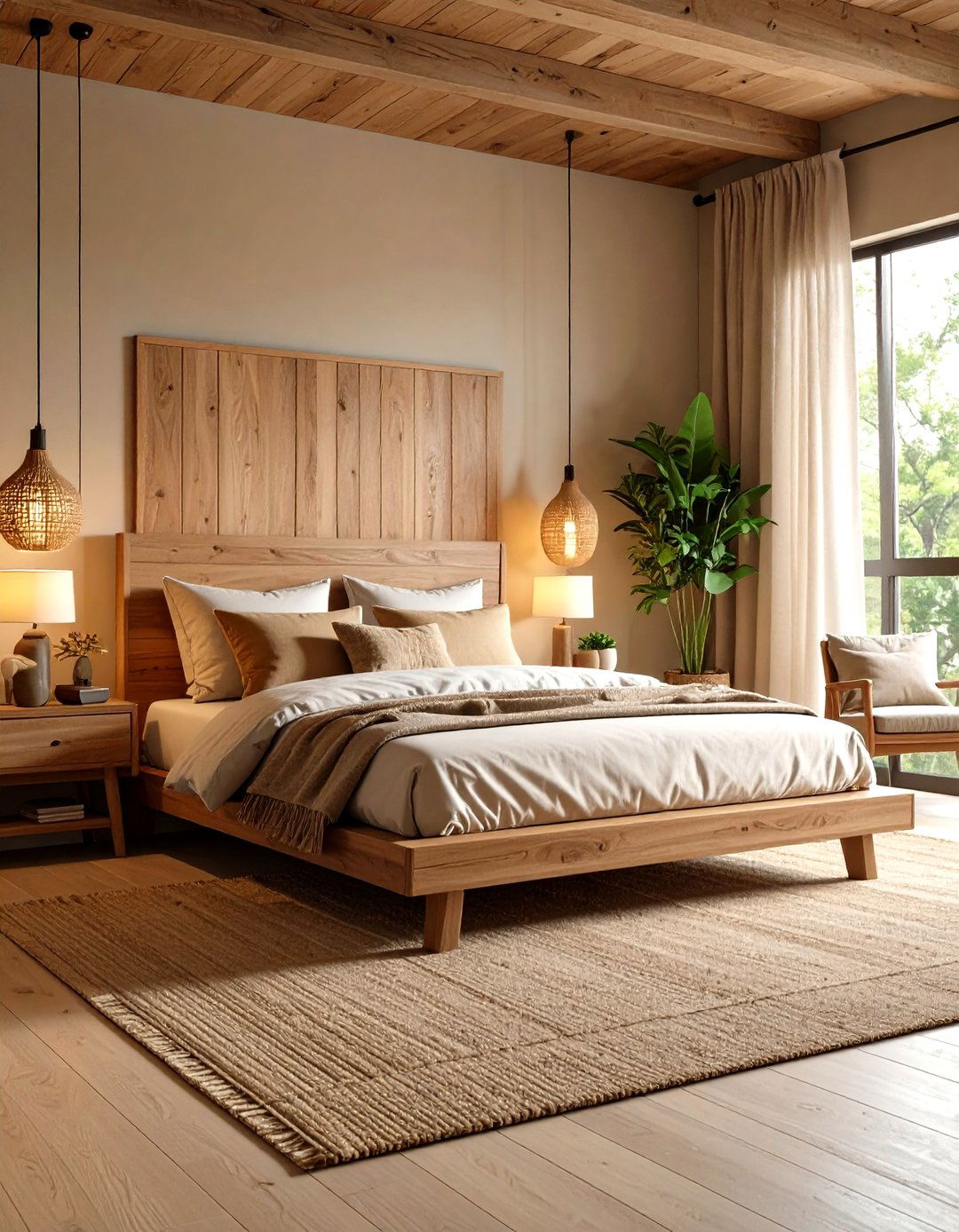 Earth Tone Masculine Retreat - 24 Men's Bedroom Ideas
