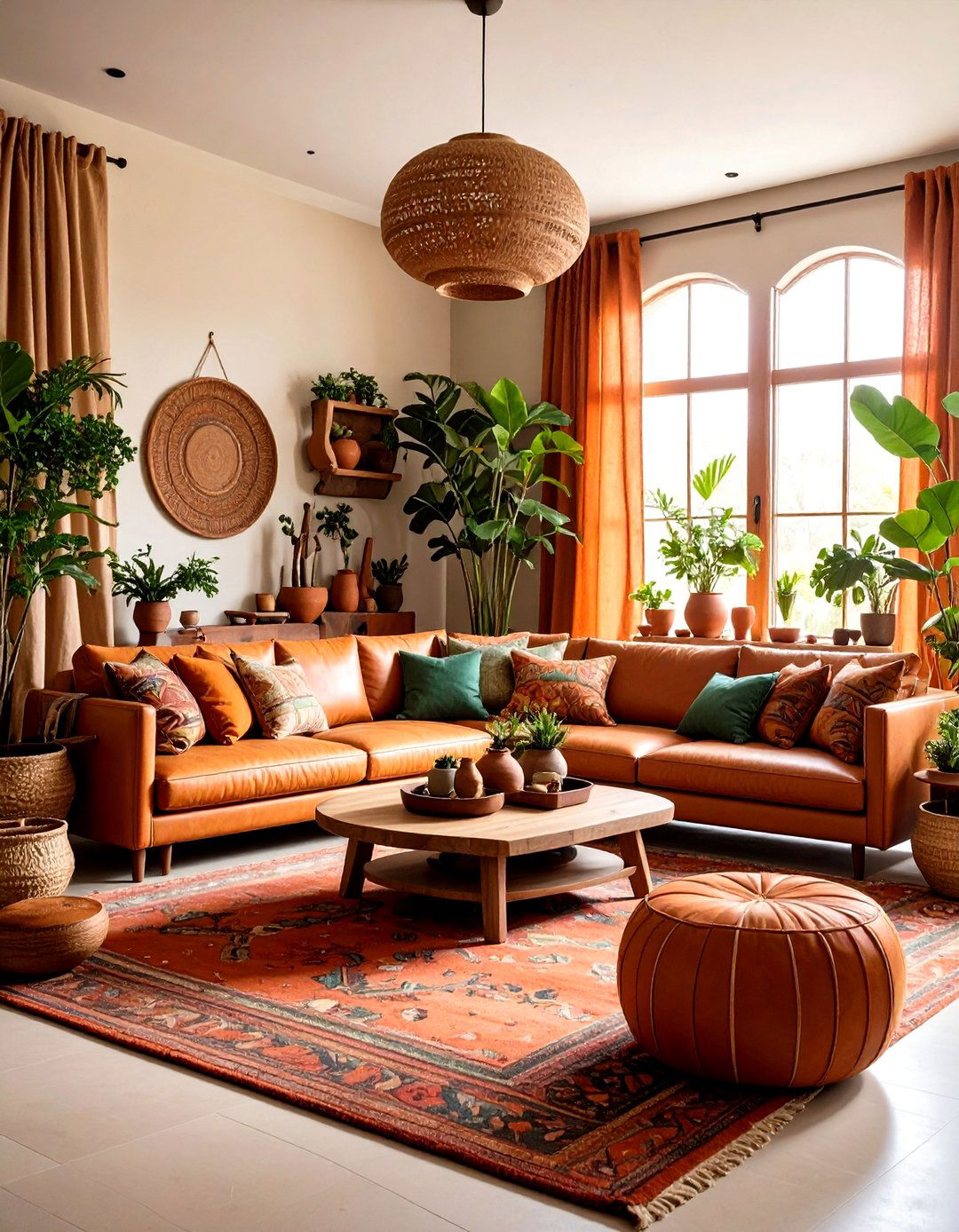 Earth Tone Sanctuary Living Room - 24 Luxury Living Room Ideas