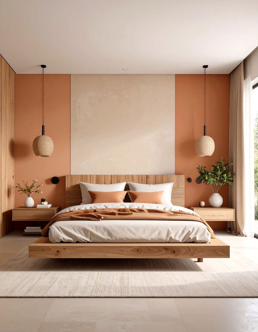 Earth Toned Minimalist Retreat - 24 Primary Bedroom Ideas