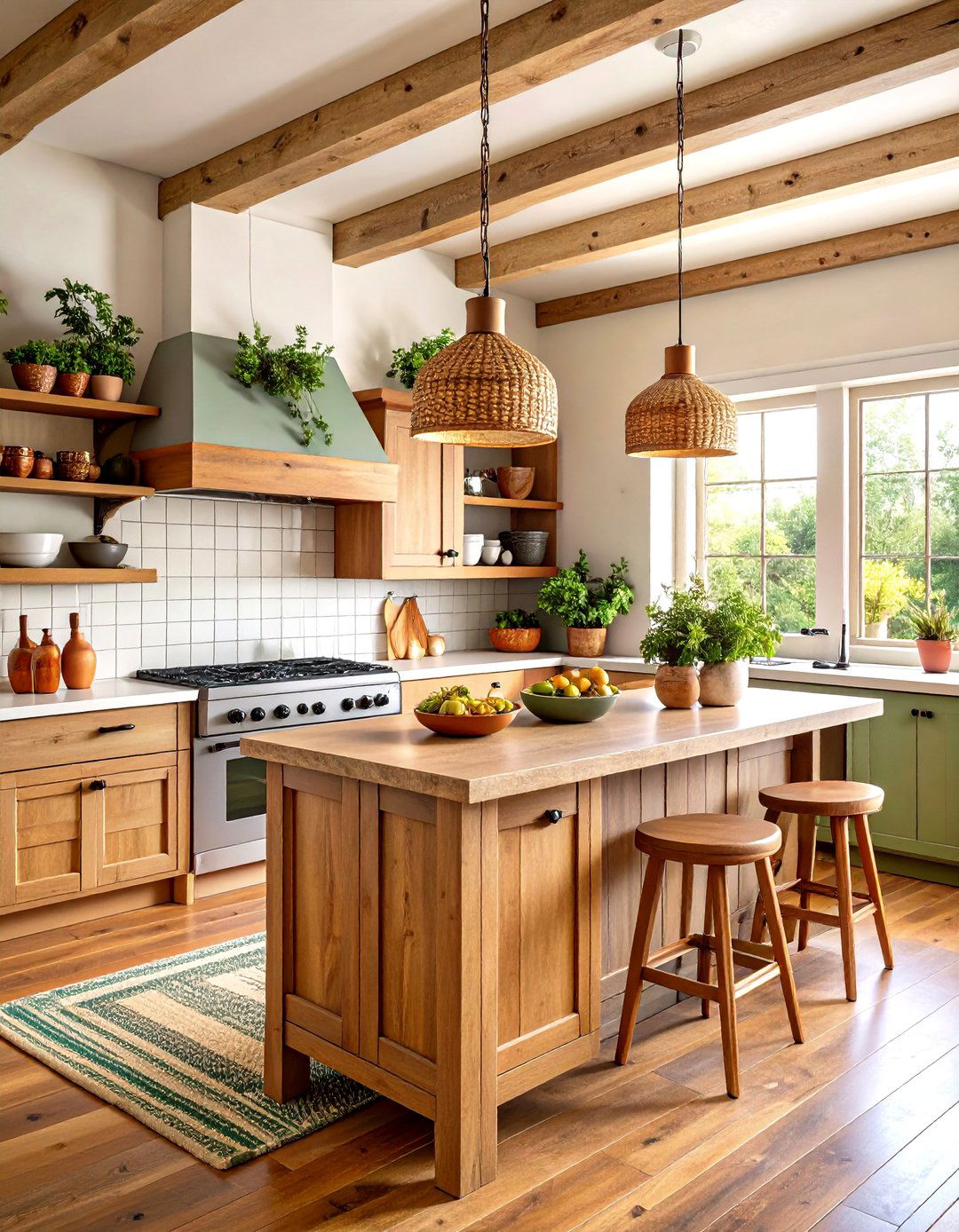 Earthy Boho Kitchen - 24 Boho Room Ideas