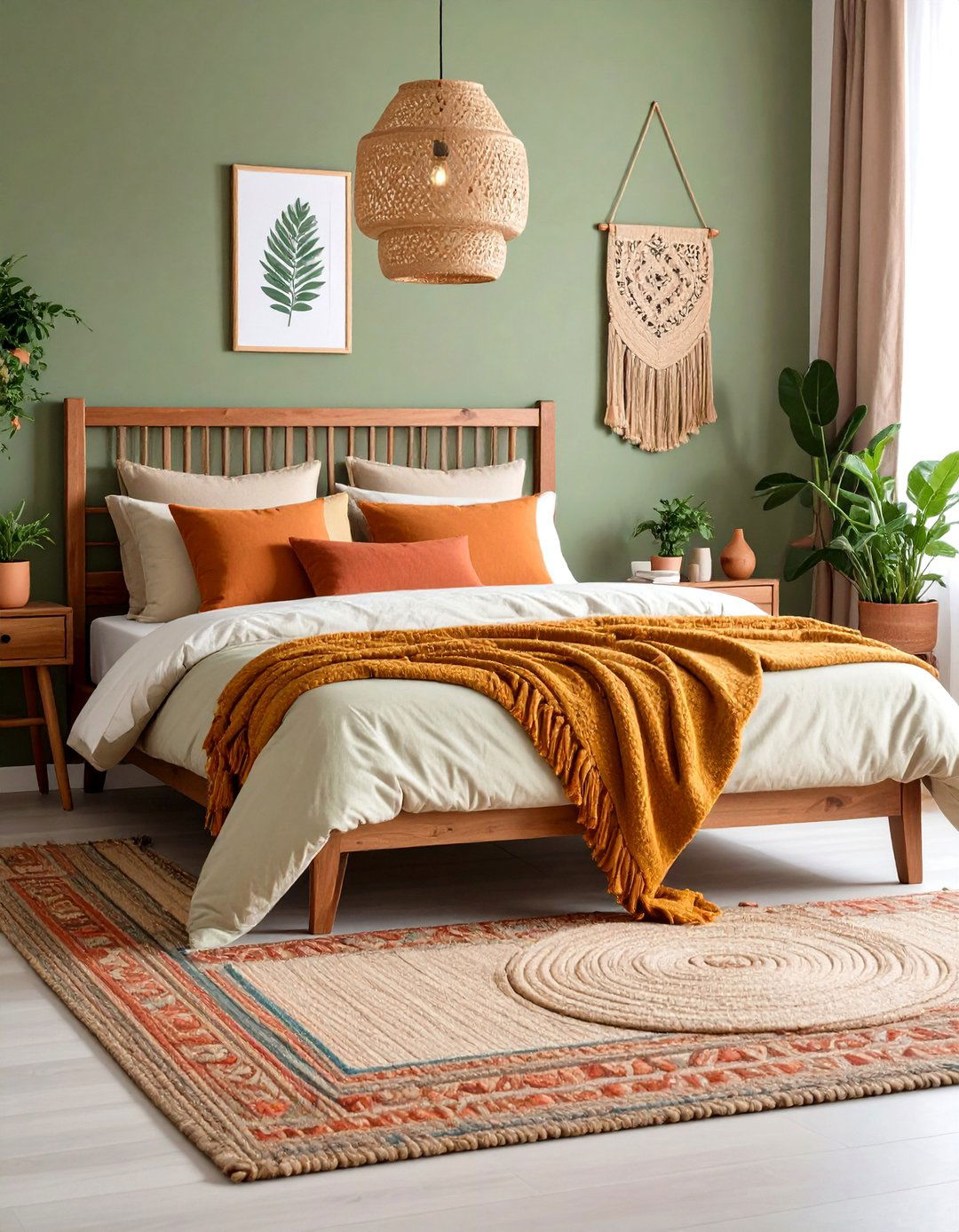 Earthy Color Palette Bedroom - 24 Boho-scandinavian Design and Decor Ideas