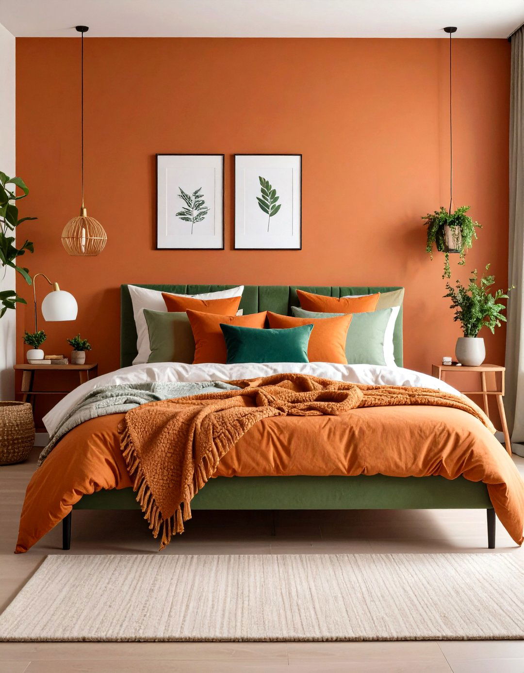 Earthy Color Palettes with Vibrant Accents - 24 Boho Teen Bedroom Ideas