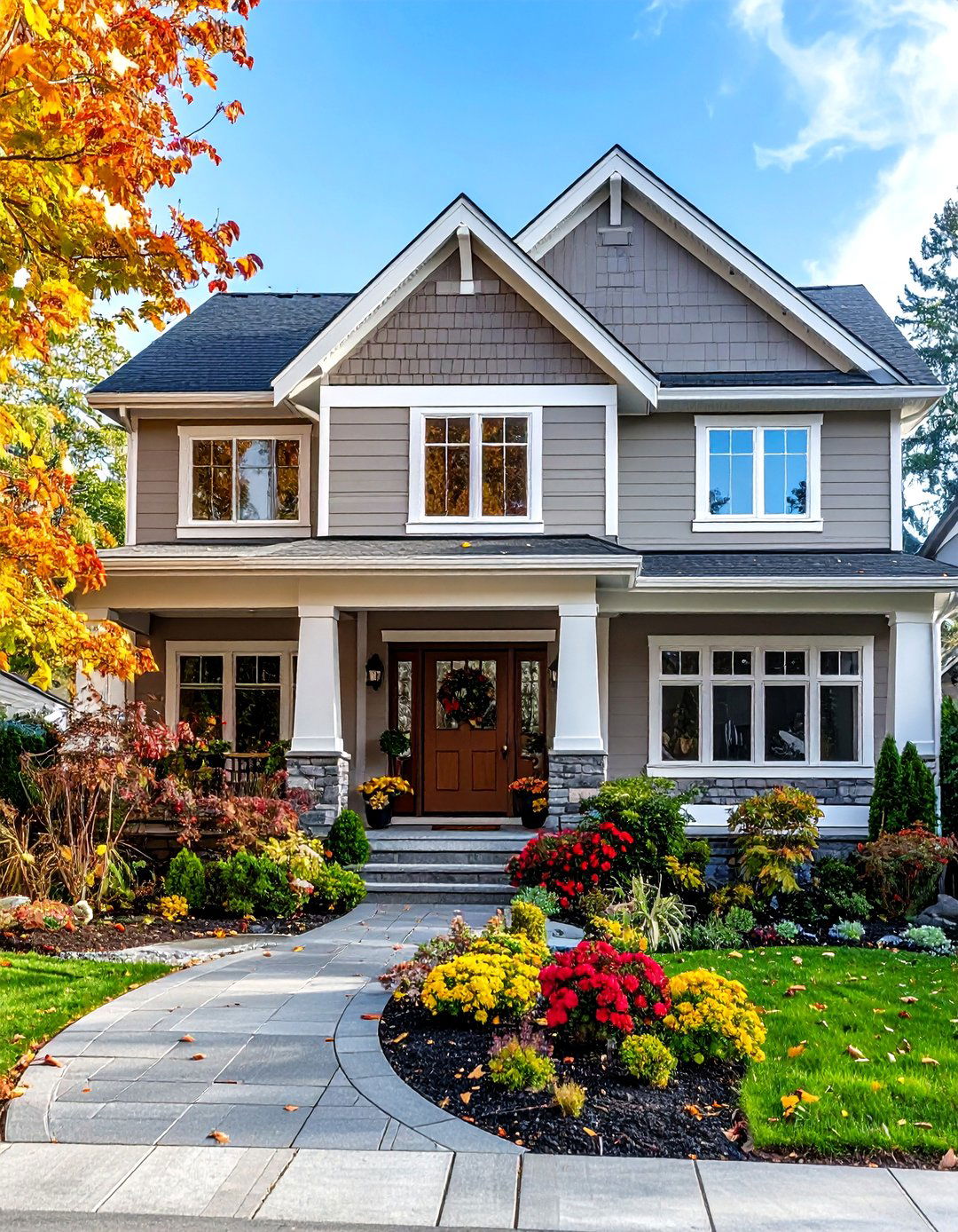 Earthy Greige Sophisticated Exterior - 24 Exterior House Colors & Inspiration