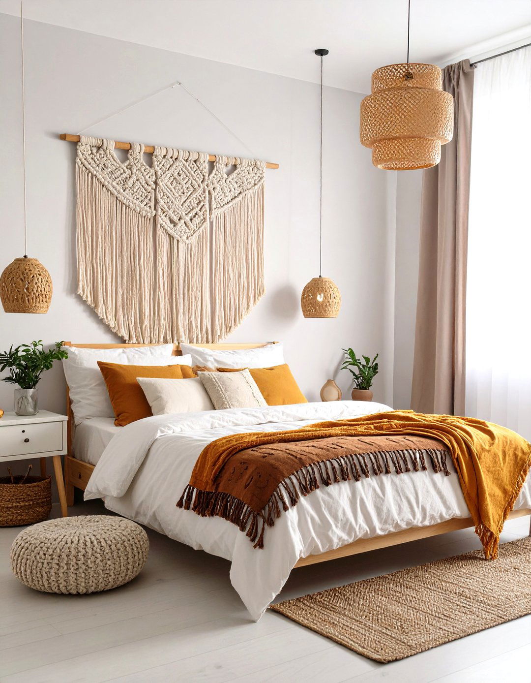 Earthy Textile Wall Hangings - 24 earthy bedroom ideas