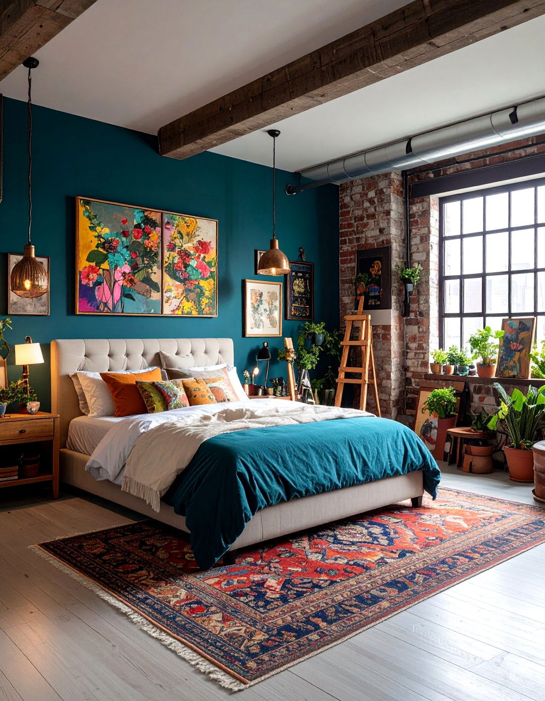 Eclectic Artist Basement Bedroom - 24 Basement Bedroom Ideas