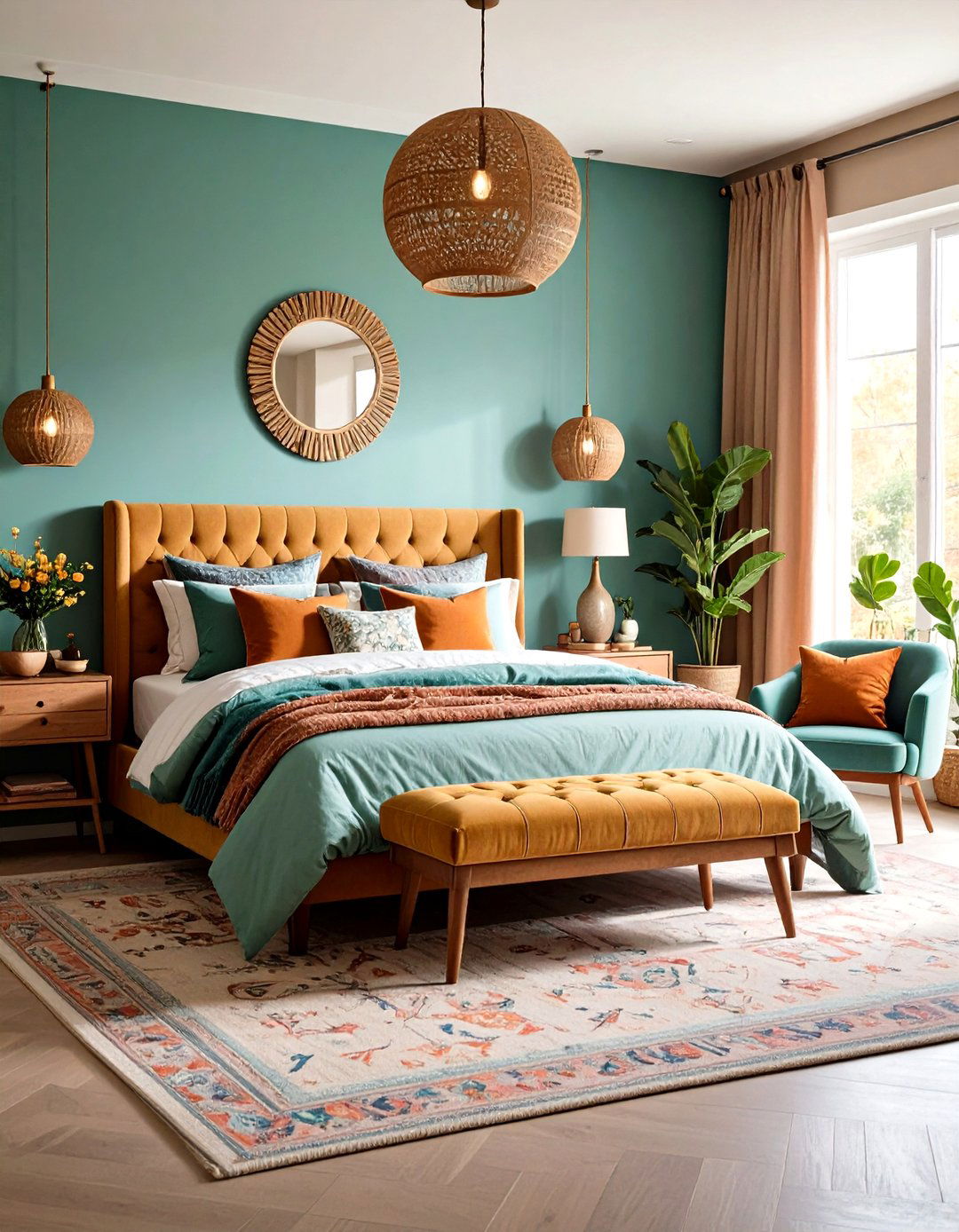 Eclectic Autumn Bedroom