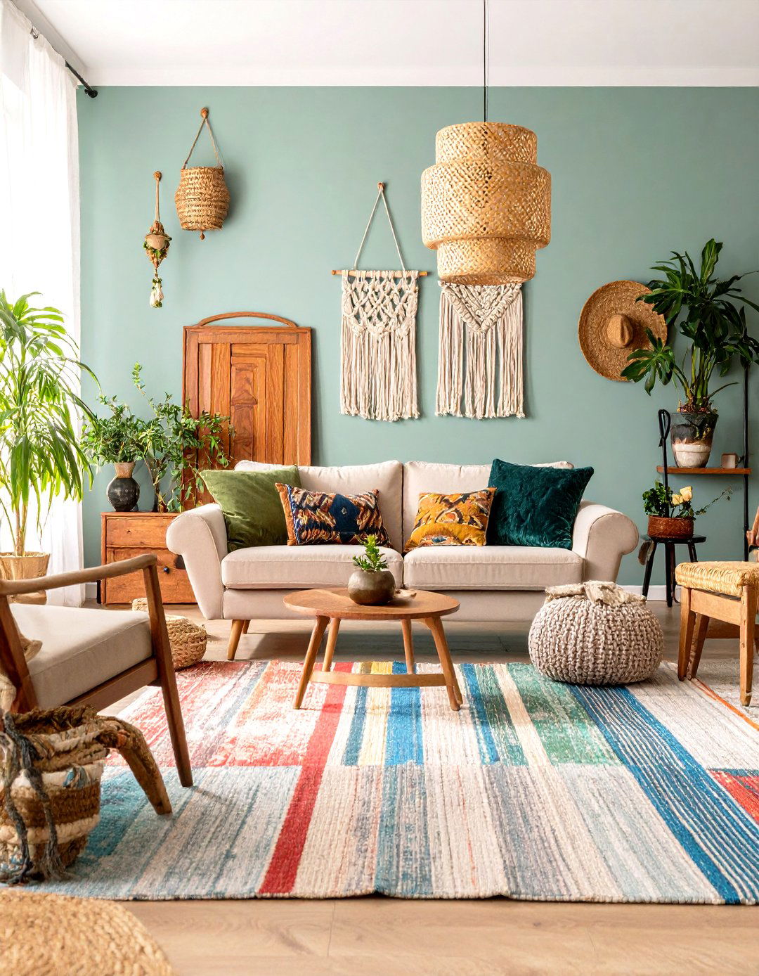 Eclectic Beige Couch Styling - 24 Beige Couch Living Room Ideas