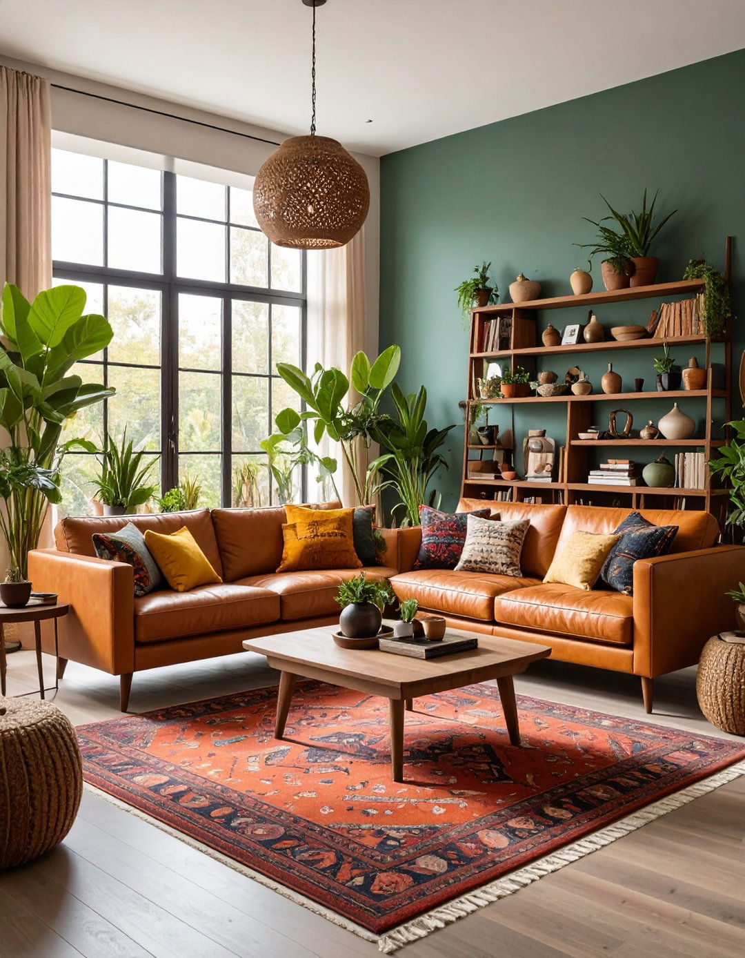 Eclectic Brown Leather Mix and Match - 24 Brown Leather Couch Living Room Ideas