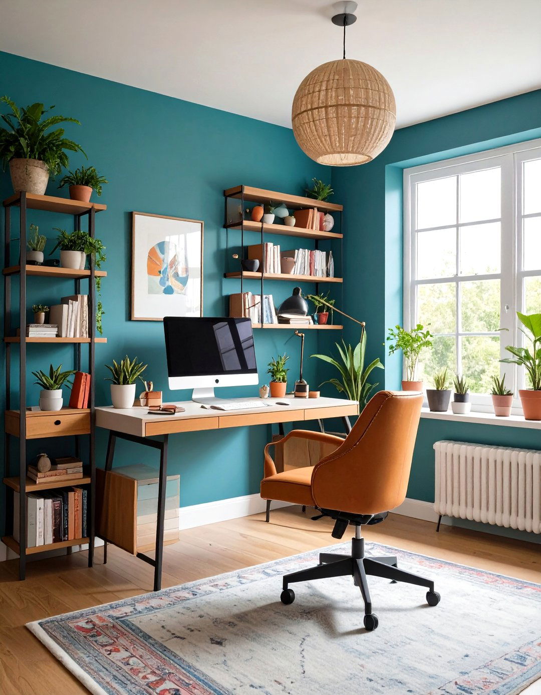 Eclectic Home Office Creative Space - 24 Eclectic Interior Design Ideas