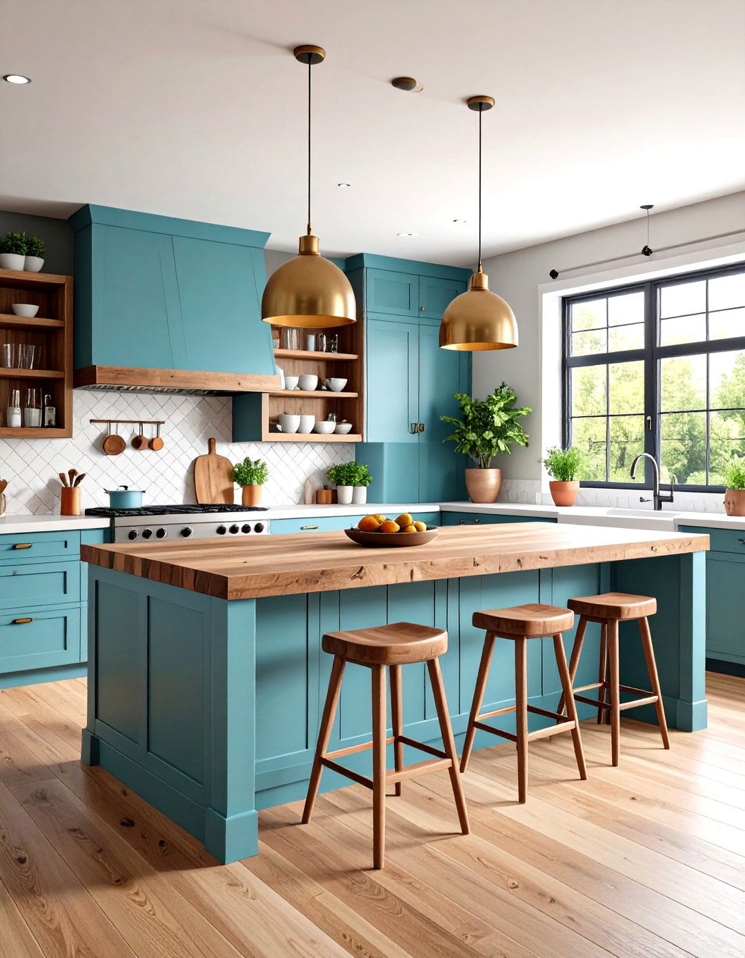 Eclectic Kitchen Island Design - 24 Eclectic Interior Design Ideas