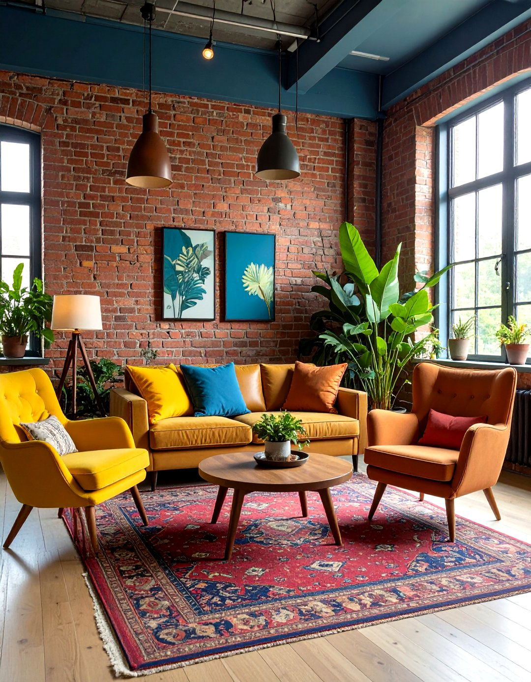 Eclectic Studio Apartment - 24 Brick Wallpaper Ideas