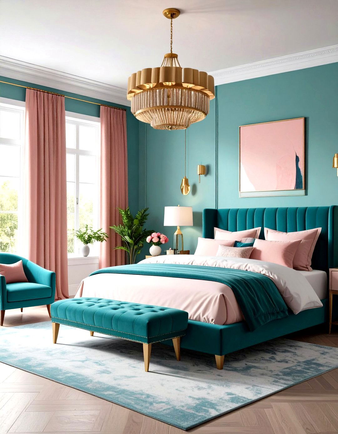 Eclectic Teal and Pink Personality - 24 Teal and Pink Bedroom Ideas