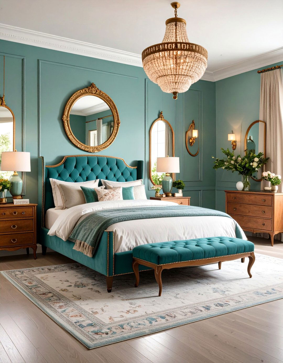 Eclectic Vintage Furniture Mix Hipster Bedroom with Period Pieces - 24 Hipster Bedroom Ideas