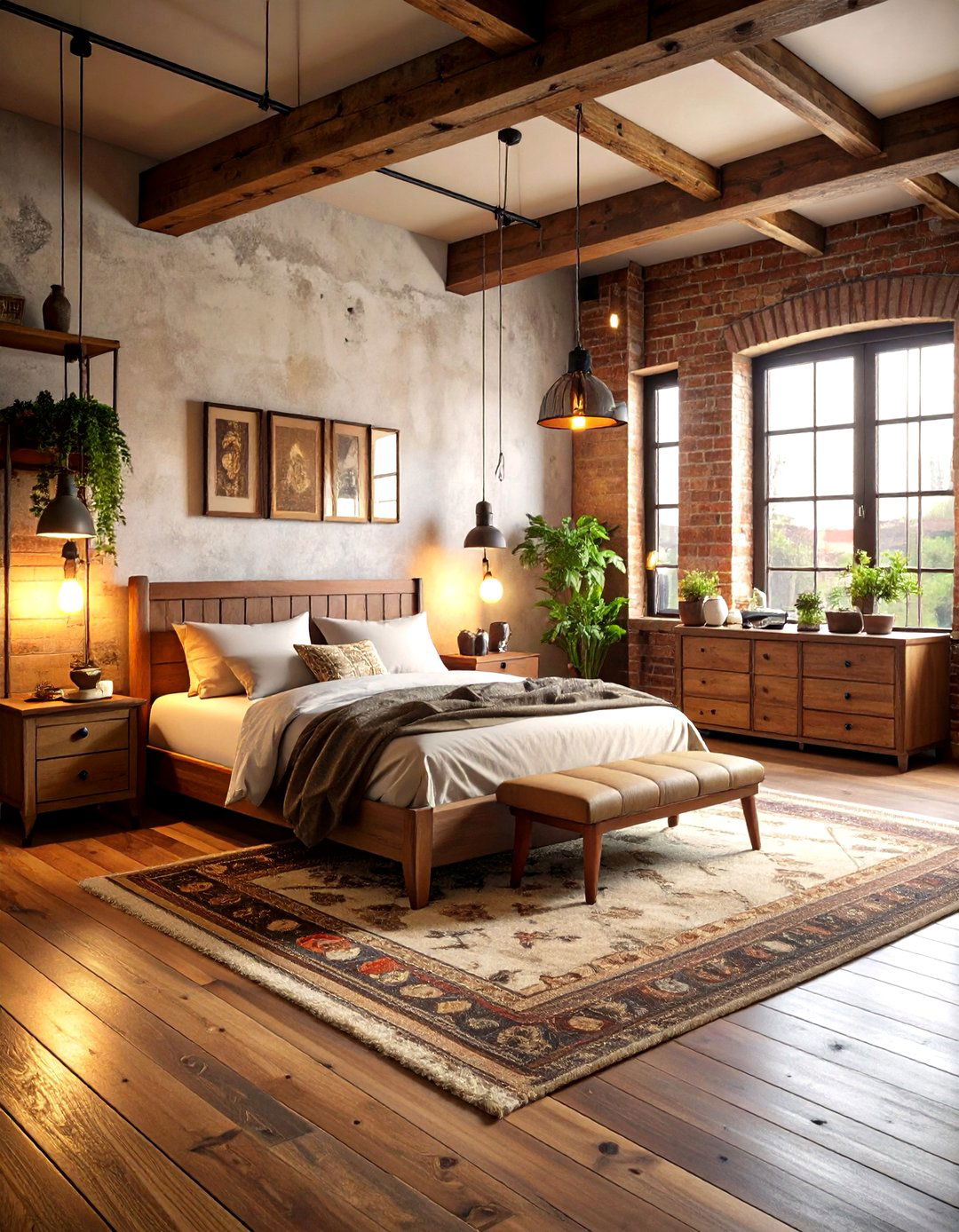 Eclectic Vintage Loft Bedroom - 24 Loft Bedroom Ideas