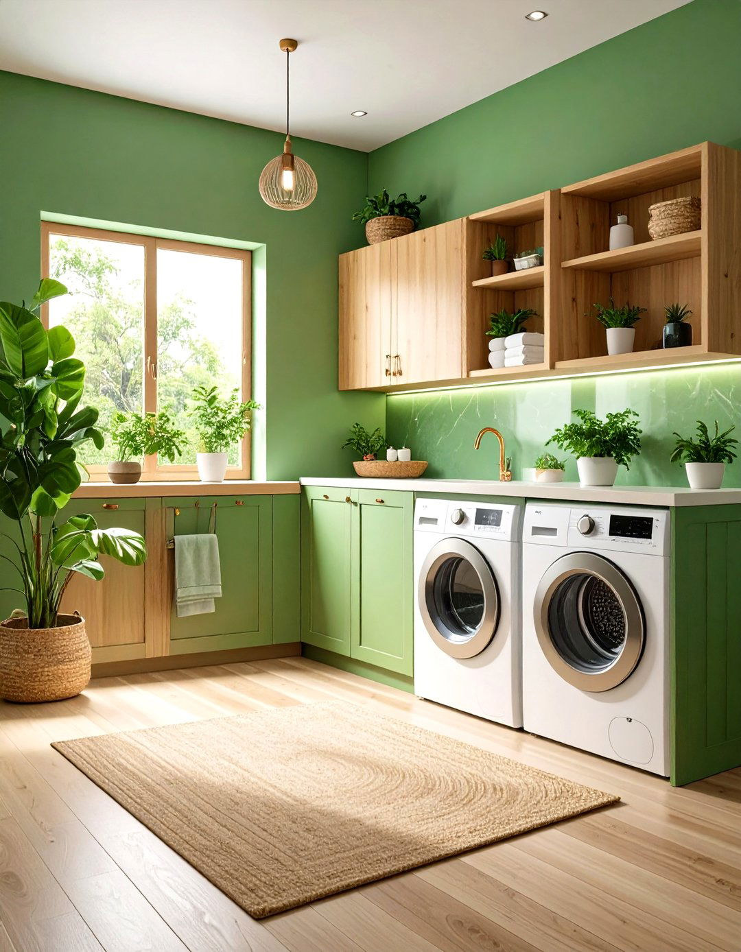 Eco Friendly Green Design - 24 Modern Laundry Room Ideas