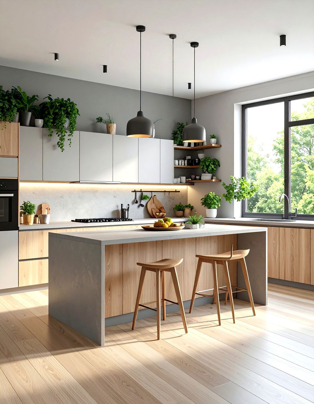 Eco Friendly Kitchen Options - 24 Microcement Kitchen Ideas