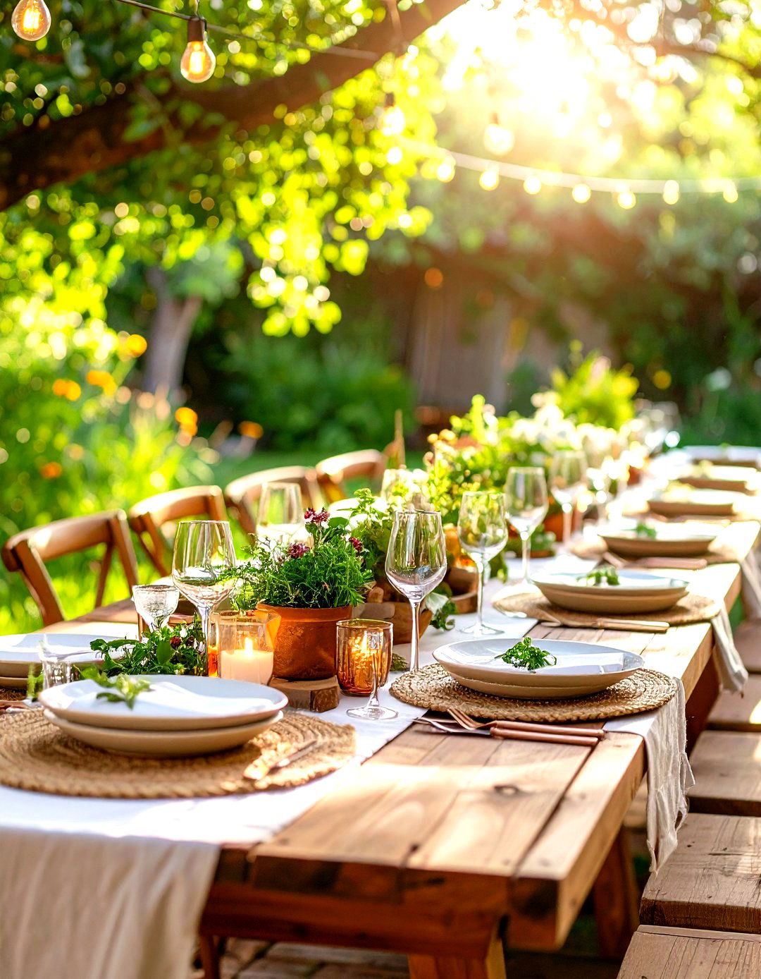 Eco Friendly Natural Tablescape - 24 Tablescape Ideas