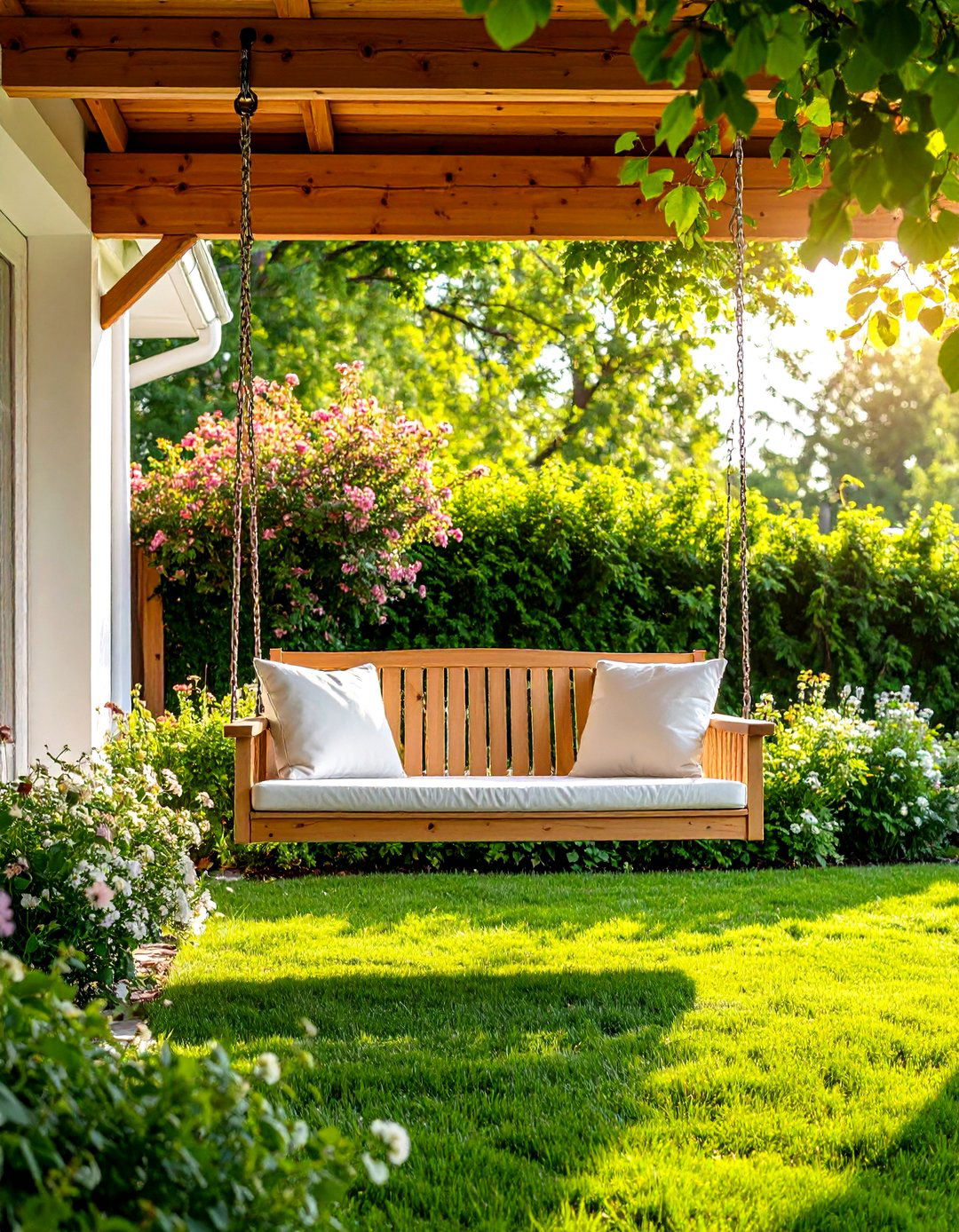 Eco Friendly Recycled Plastic Porch Swing with Sustainable Materials - 24 Front Porch Swing Ideas