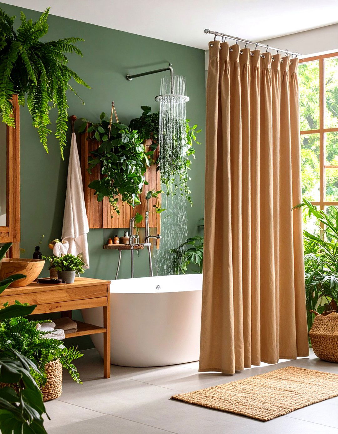 Eco Friendly Sustainable Shower Curtains - 24 Shower Curtain Ideas