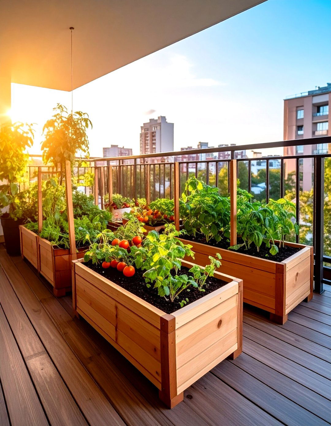 Edible Balcony Vegetable Gardens - 24 Green Balcony Ideas