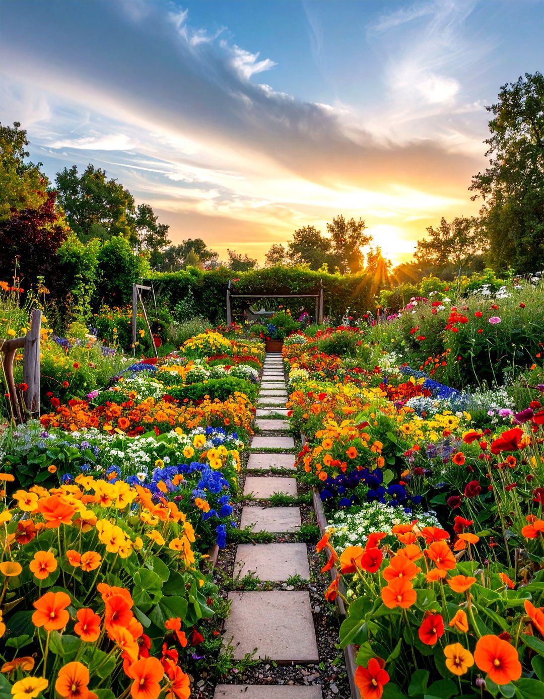 Edible Flower Parterre Showcase - 24 Parterre Garden Ideas