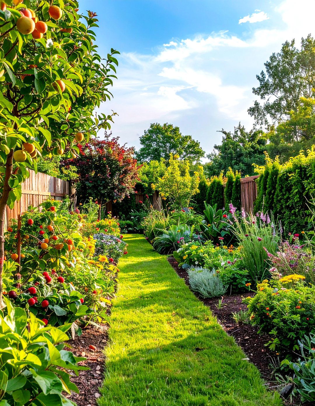 Edible Landscape Border - 24 Simple Fence Line Landscaping Ideas