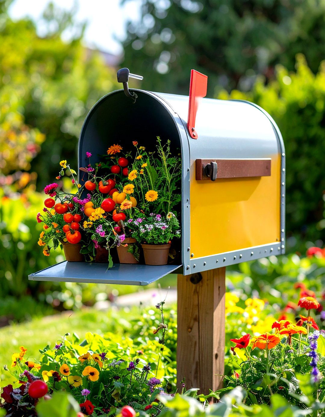 Edible Landscape Kitchen Garden - 24 Mailbox Decor Ideas