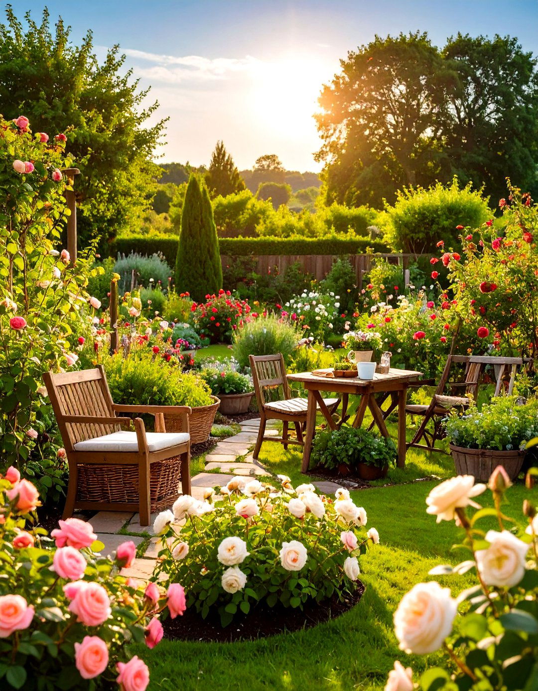 Edible Rose Garden Integration - 24 Rose Garden Ideas