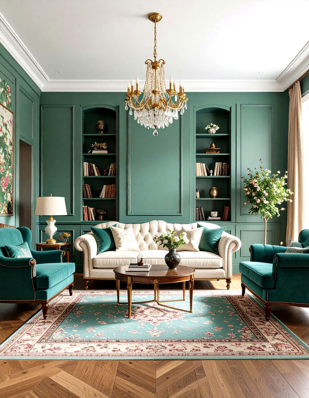 Edwardian Elegance Design - 24 Traditional Living Room Ideas