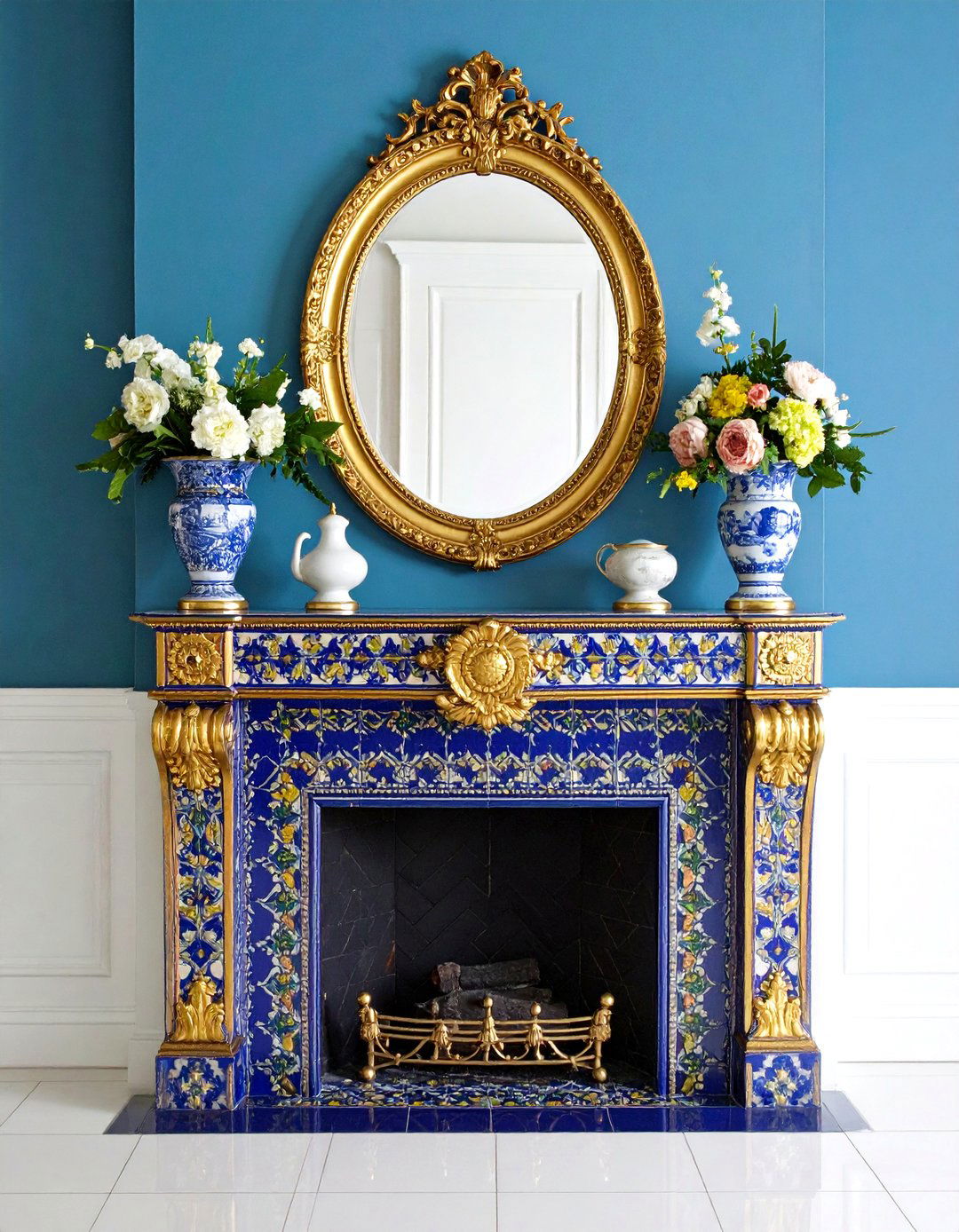 Edwardian Tiled Fireplace Surrounds - 24 Traditional Fireplaces