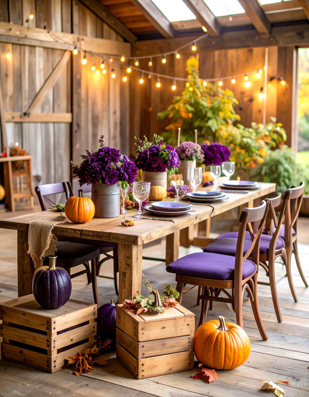 Eggplant Autumn Rustic Wedding - 24 Purple Wedding Theme Ideas