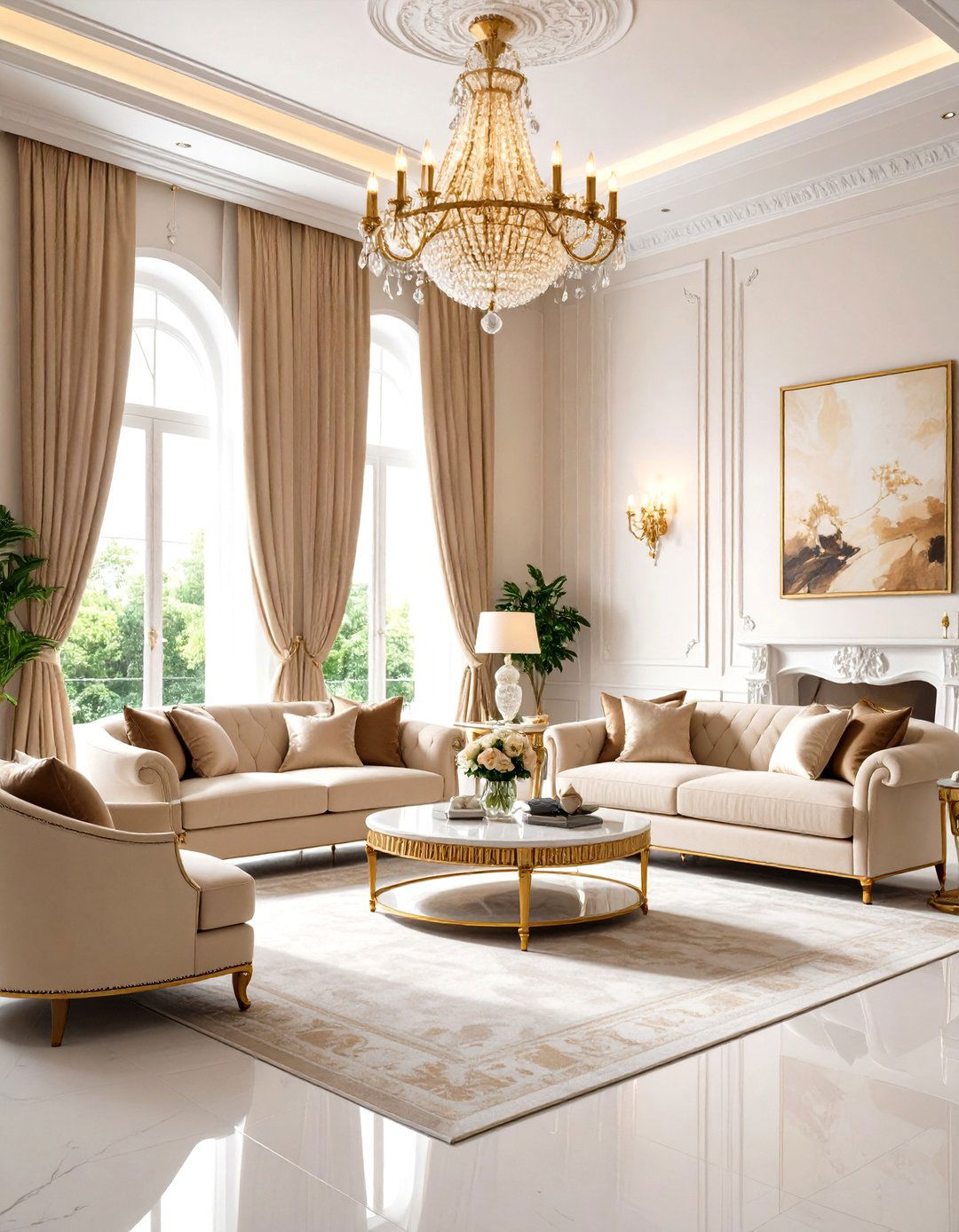 Egyptian Cotton Formal Entertaining Space - 24 Dulux Egyptian Cotton Living Room Ideas