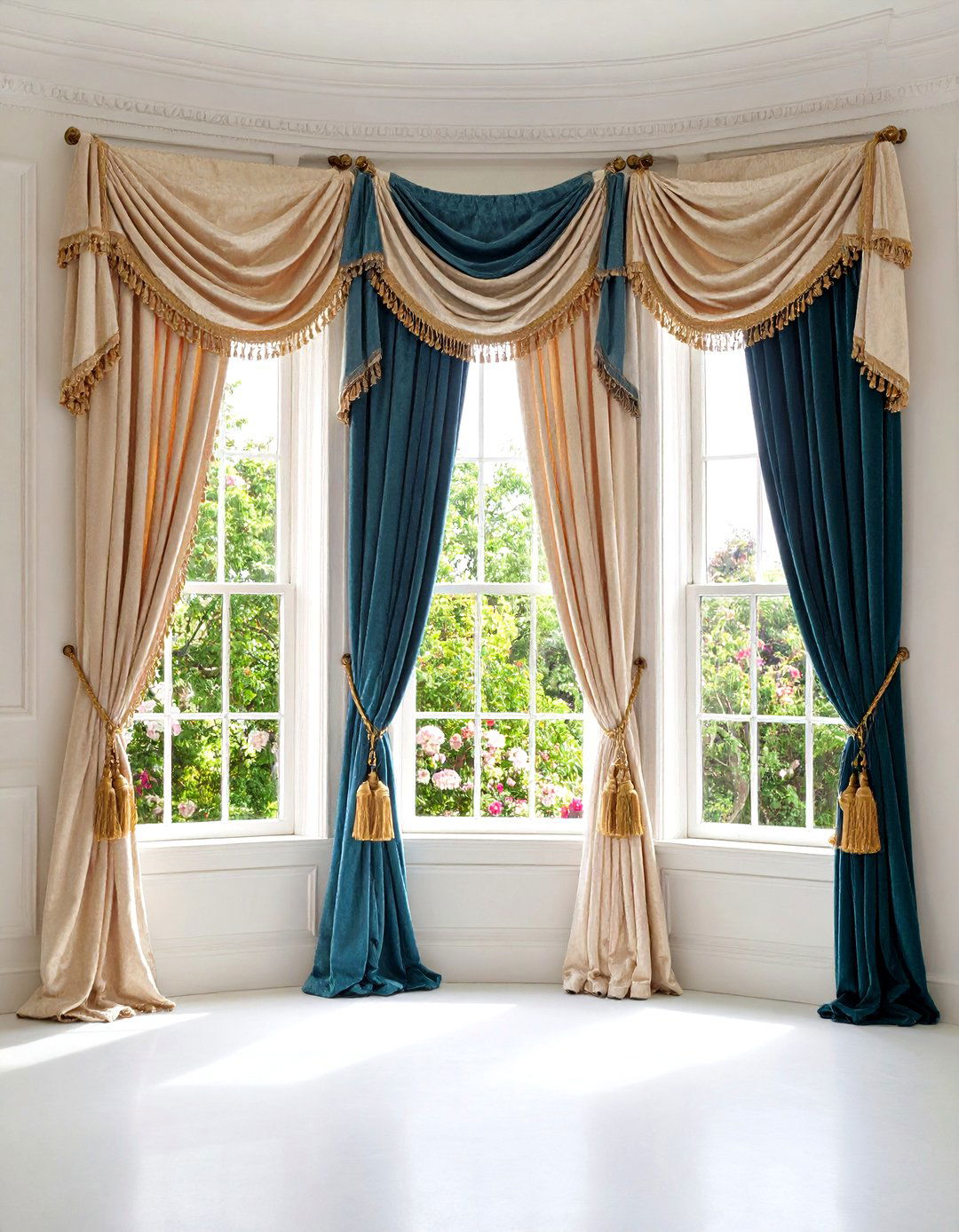 Elaborate Window Treatments - 24 Victorian Interior Design Ideas