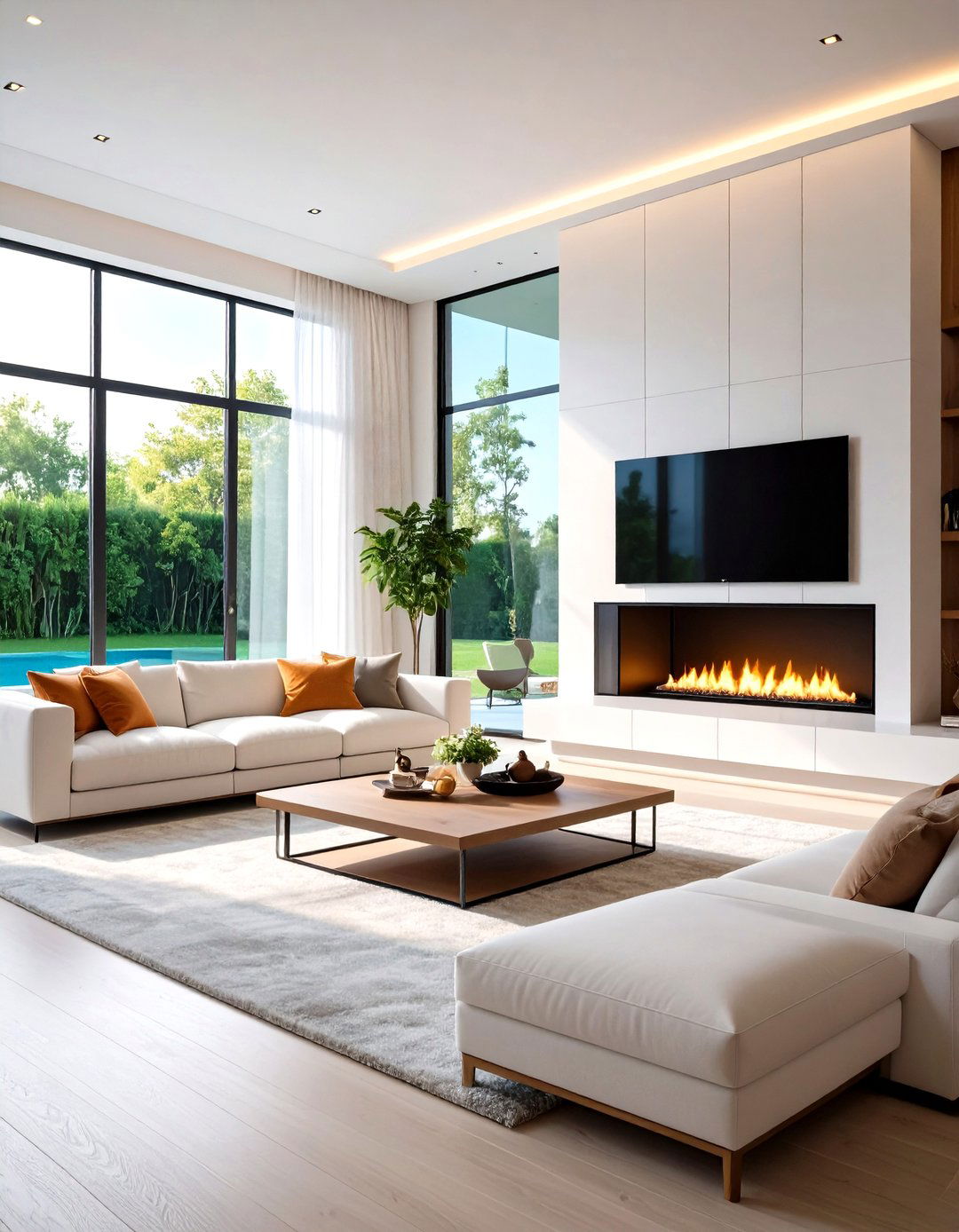 Electric Fireplace Design Trends - 24 Electric Fireplace Ideas With Tv Above