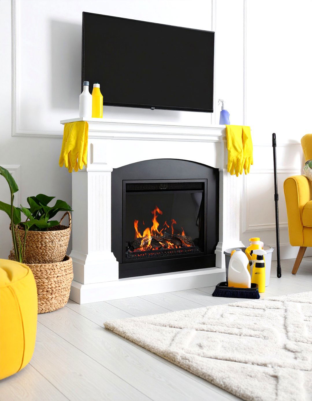 Electric Fireplace Maintenance Requirements - 24 Electric Fireplace Ideas With Tv Above