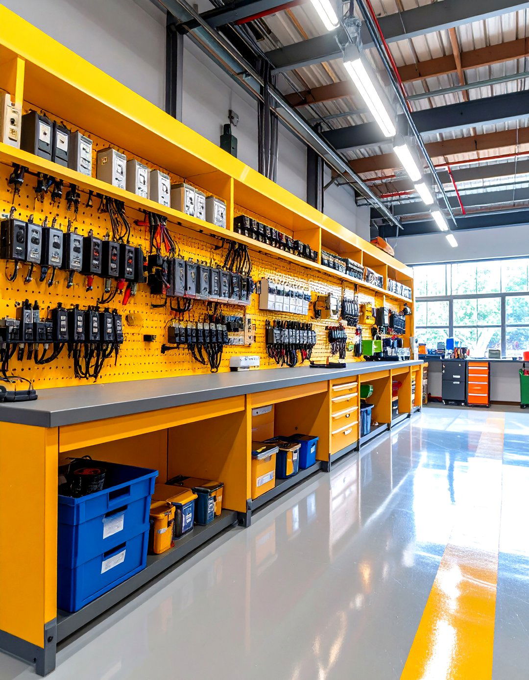 Electrical Power Strip Workbench - 24 Garage Workbench Ideas