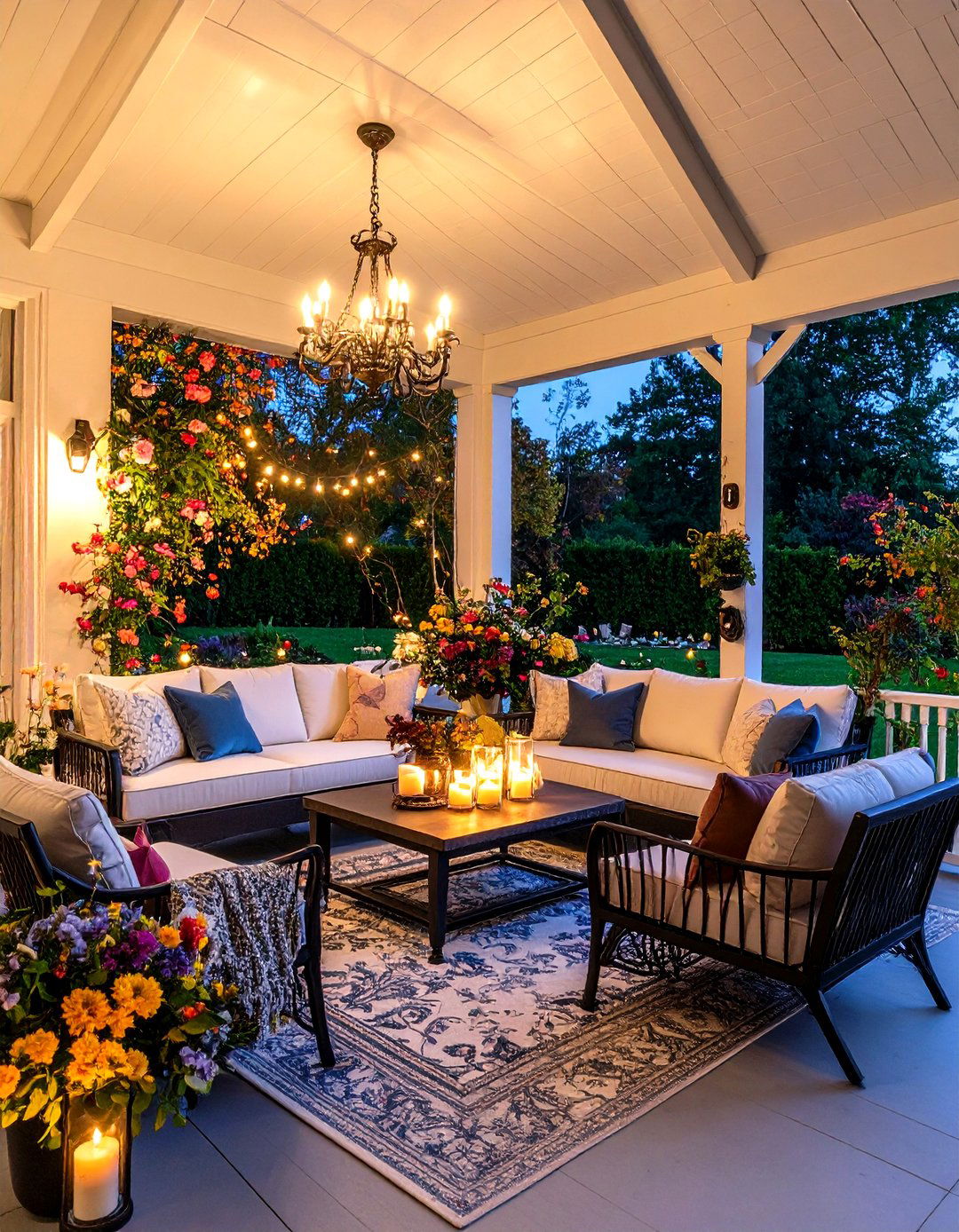 Elegant Evening Entertainment - 24 Screened-in Porch Ideas
