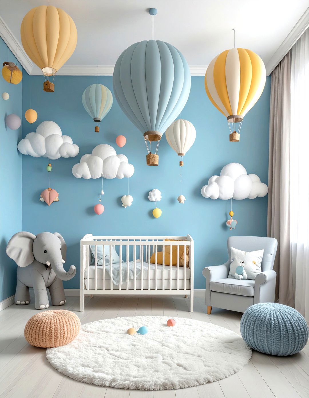 Elephant Hot Air Balloon Nursery - 24 Elephant Nursery Ideas