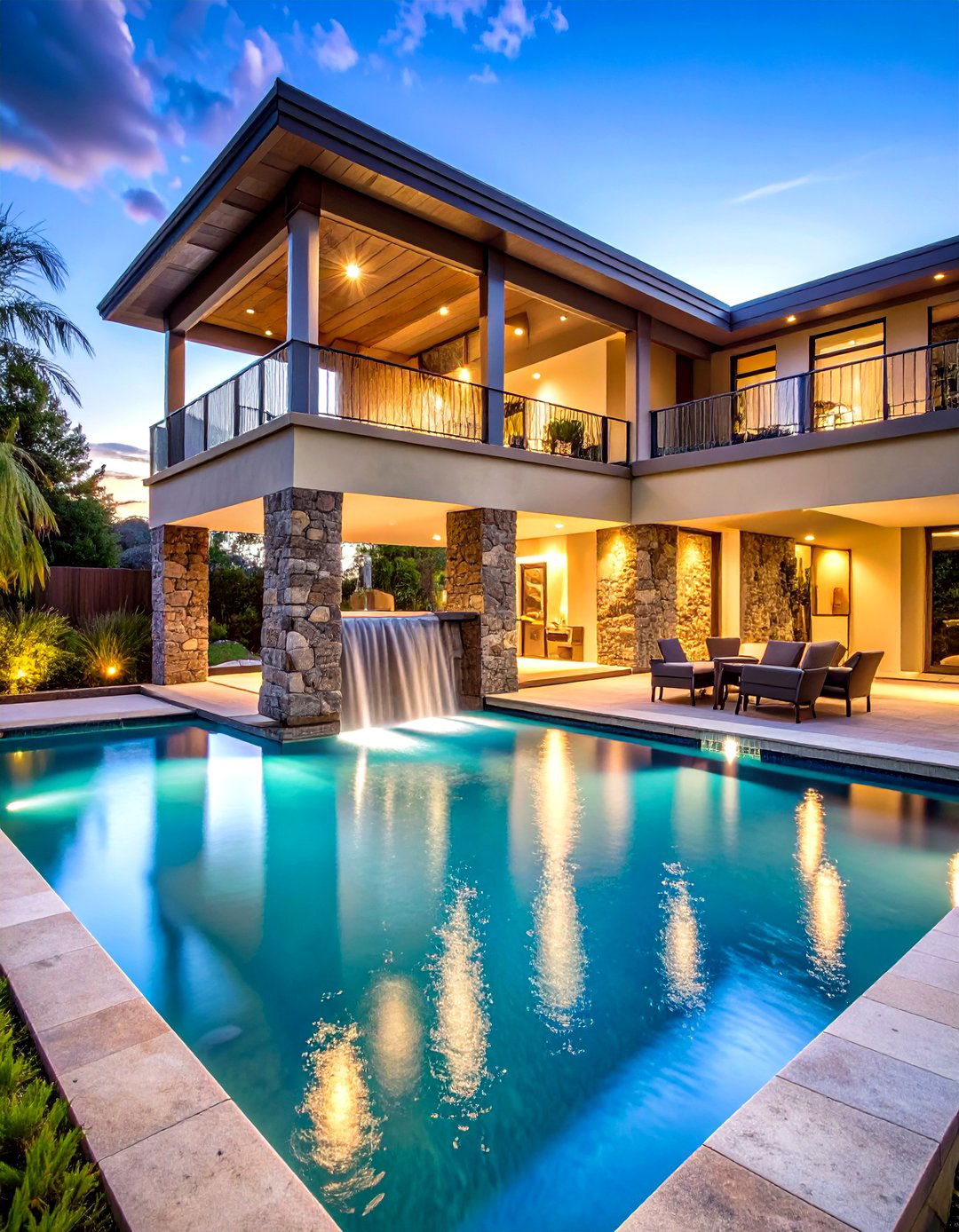 Elevated Spa Spillway Systems - 24 Small Pool Waterfall Ideas
