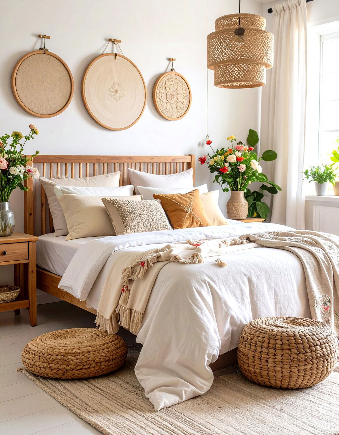 Embroidered Linen Luxury - 24 Grandmillennial Style Bedroom Ideas