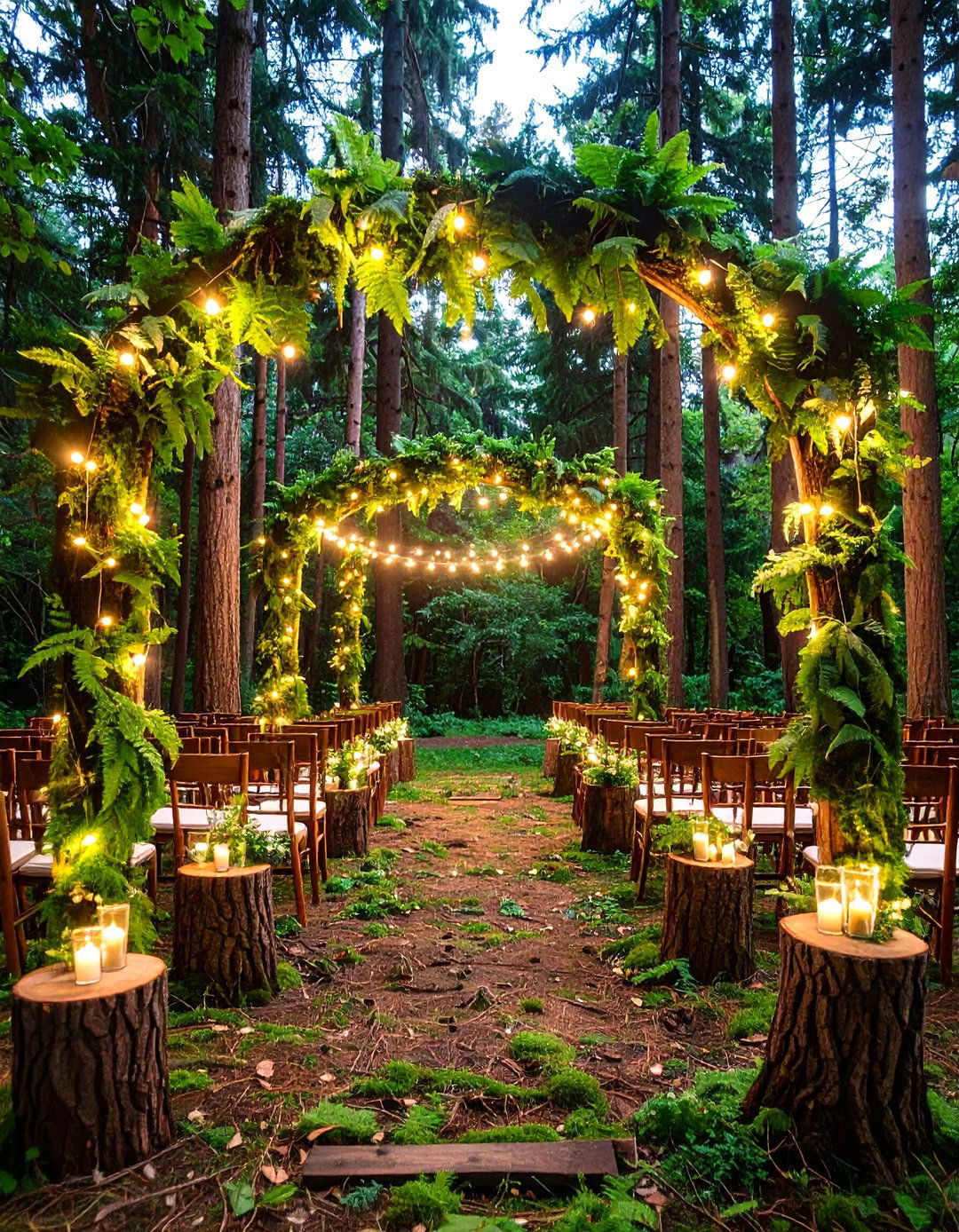 Emerald Enchanted Forest Wedding - 24 Emerald Green Wedding Ideas