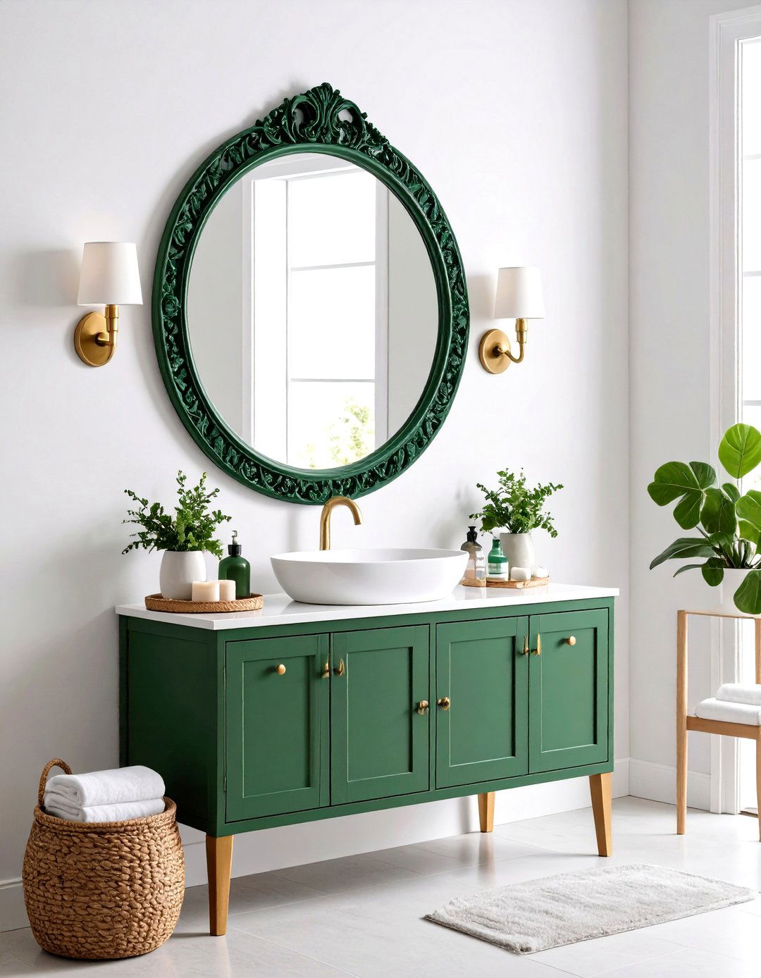Emerald Green Mirror Frame
