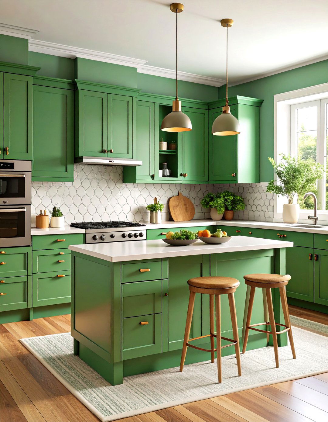 Emerald Green Vintage Retro Revival - 24 Emerald Green Kitchen Ideas