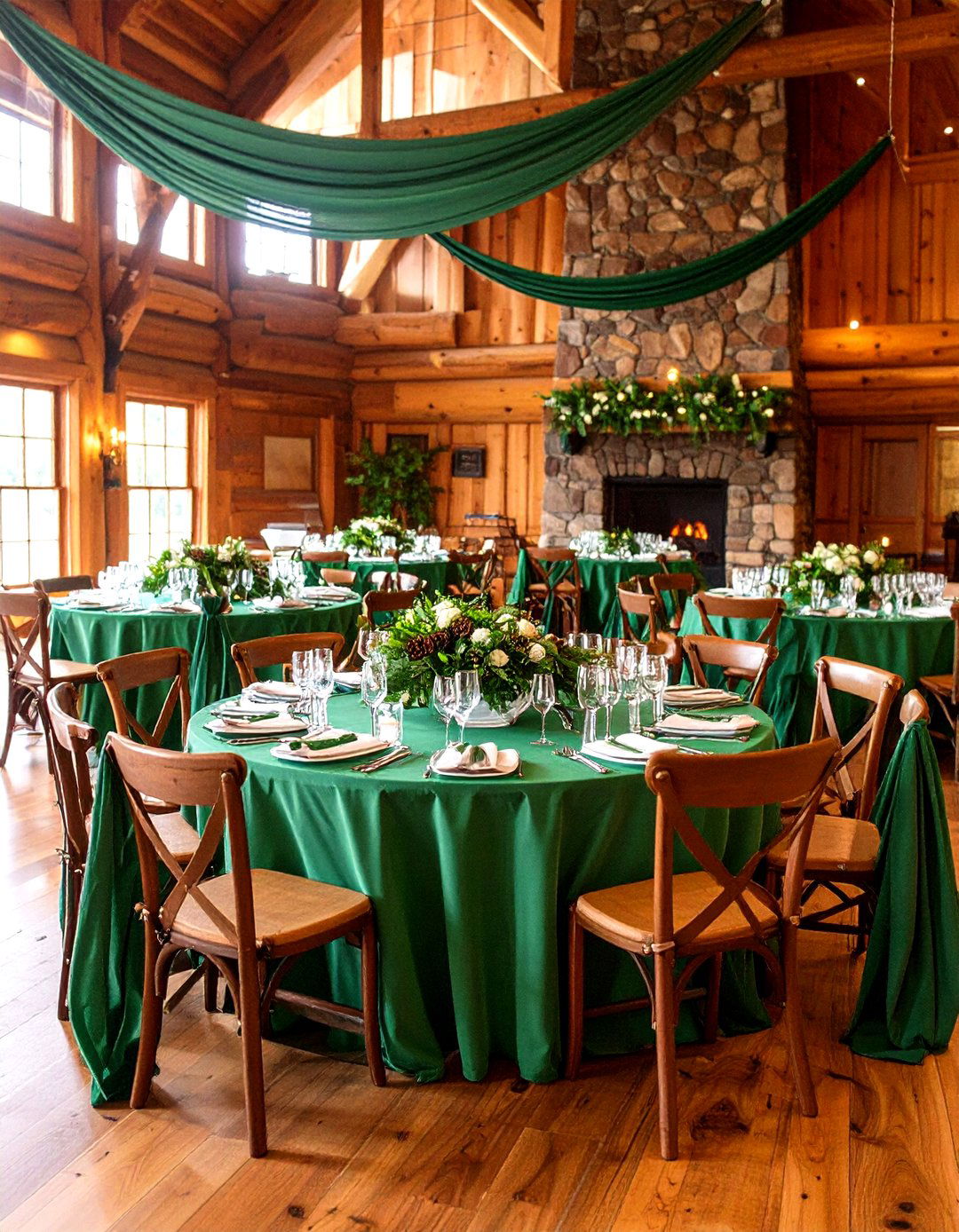 Emerald Mountain Lodge Wedding - 24 Emerald Green Wedding Ideas