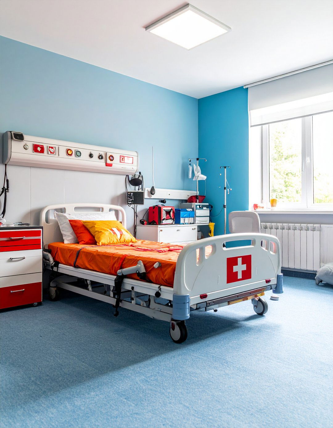 Emergency Medical Services Station with Rescue Elements - 24 Red Boy Room Ideas