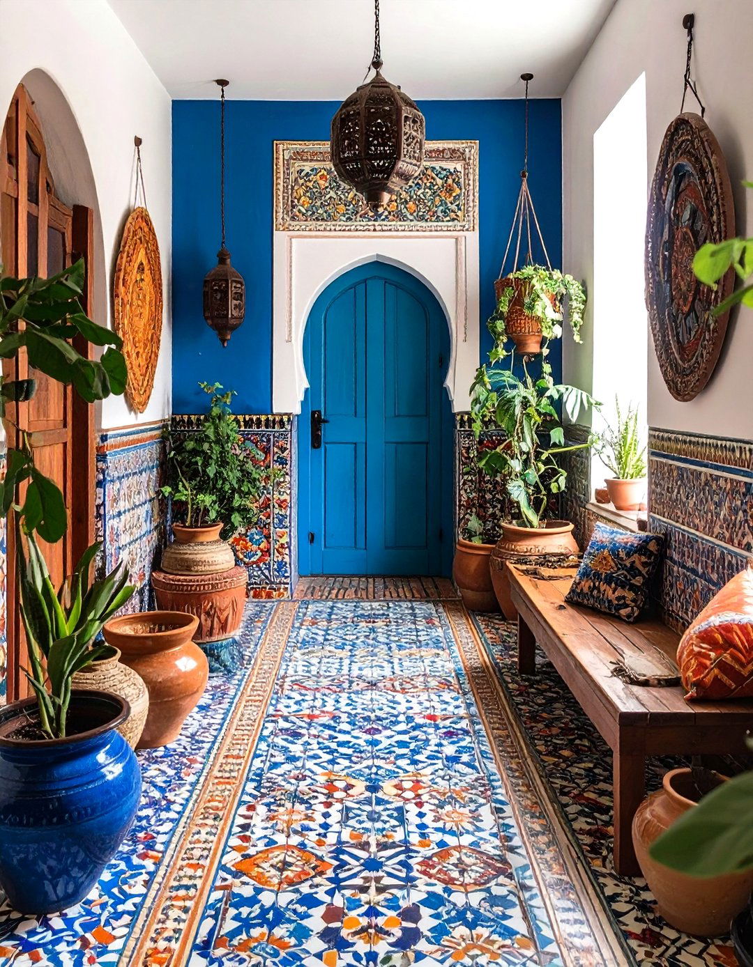 Encaustic Pattern Tiles - 24 Mudroom Tile Floor Ideas
