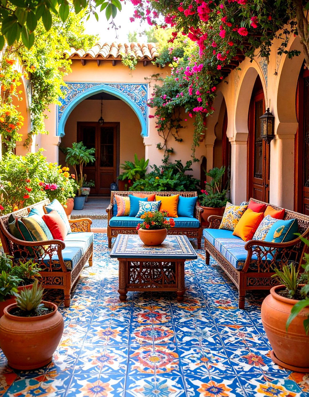 Encaustic Patterned Tiles - 24 patio tile ideas