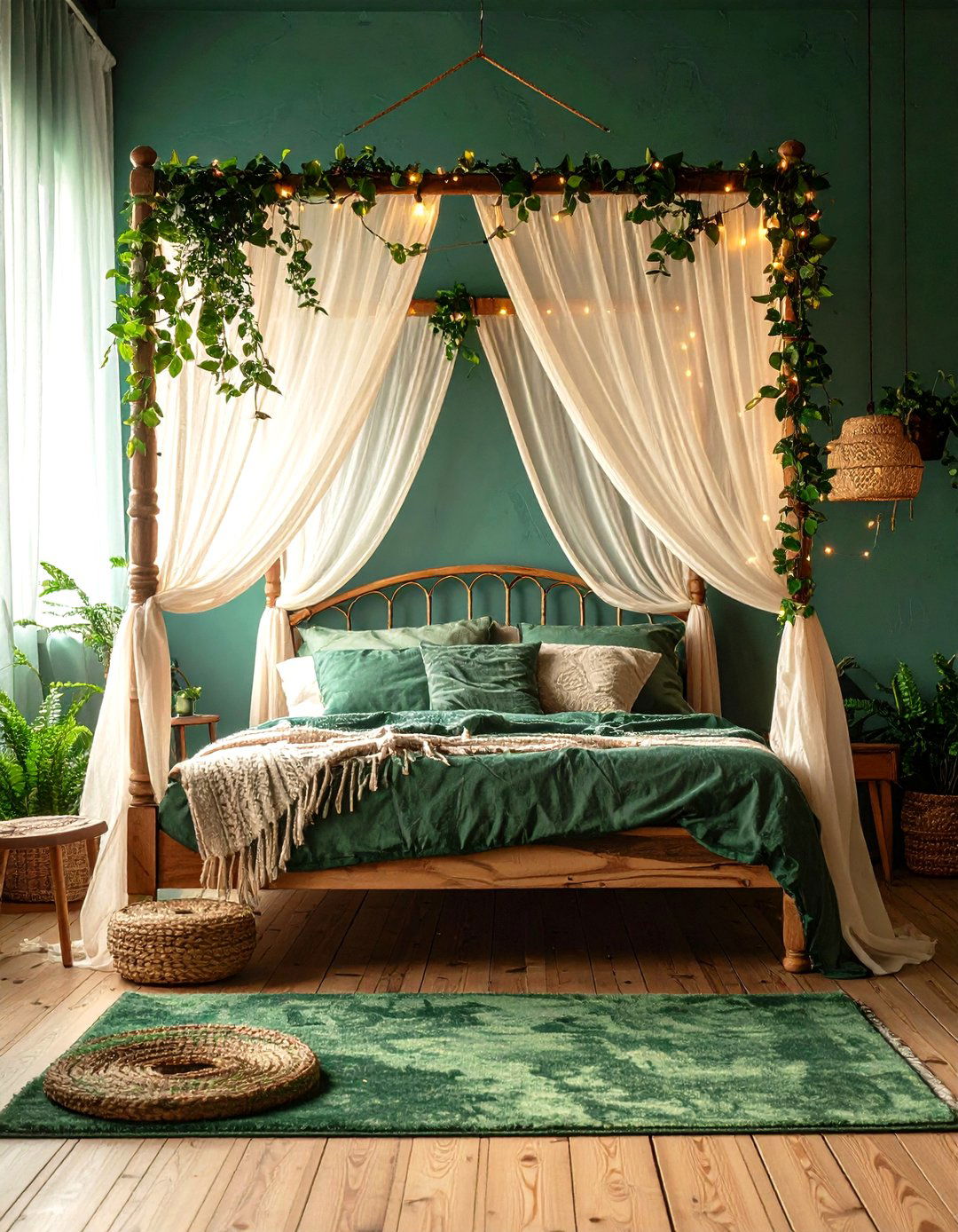 Enchanted Forest Canopy Bedroom - 24 Fairycore Bedroom Ideas