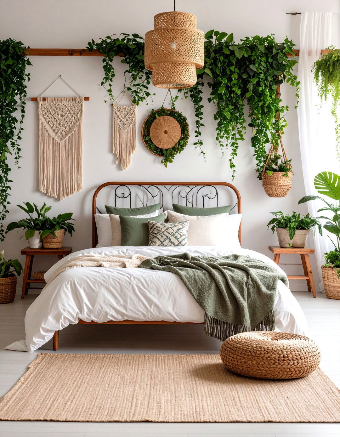 Enchanted Garden Bedroom Oasis - 24 Gothic Boho Decor Ideas